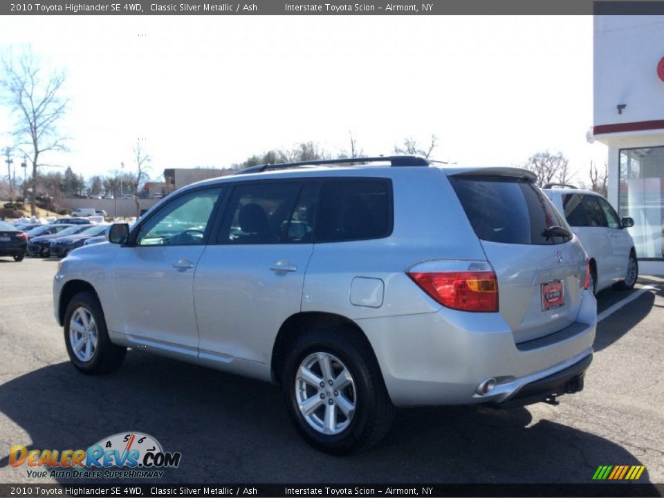 2010 Toyota Highlander SE 4WD Classic Silver Metallic / Ash Photo #6
