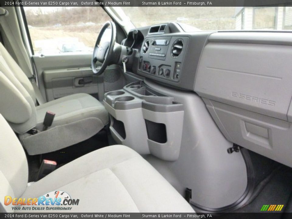2014 Ford E-Series Van E250 Cargo Van Oxford White / Medium Flint Photo #9
