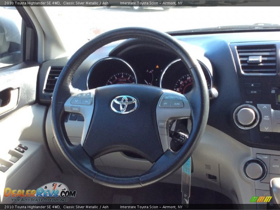 2010 Toyota Highlander SE 4WD Classic Silver Metallic / Ash Photo #13