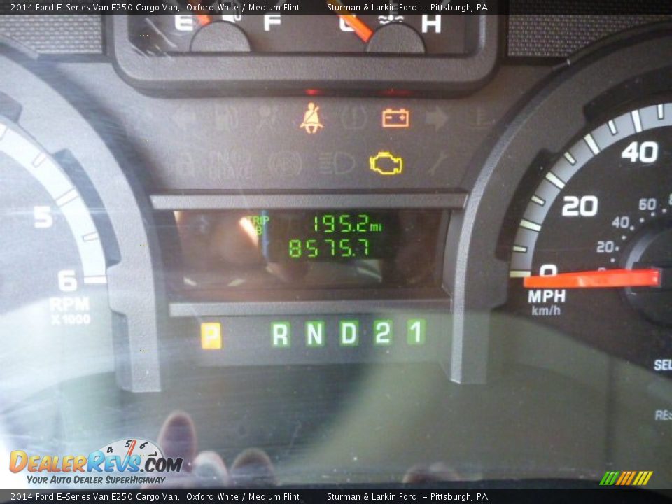 2014 Ford E-Series Van E250 Cargo Van Oxford White / Medium Flint Photo #14