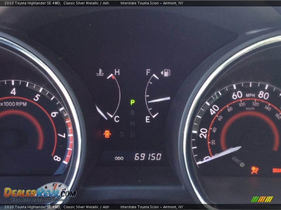 2010 Toyota Highlander SE 4WD Classic Silver Metallic / Ash Photo #14