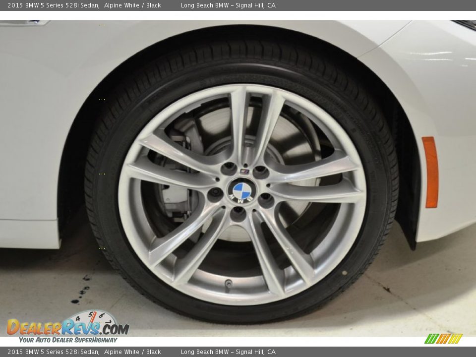 2015 BMW 5 Series 528i Sedan Alpine White / Black Photo #3
