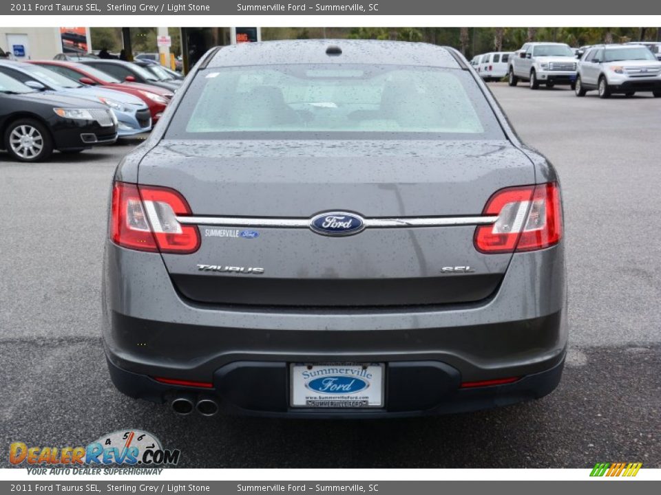 2011 Ford Taurus SEL Sterling Grey / Light Stone Photo #4