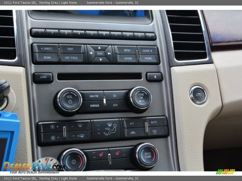 2011 Ford Taurus SEL Sterling Grey / Light Stone Photo #24