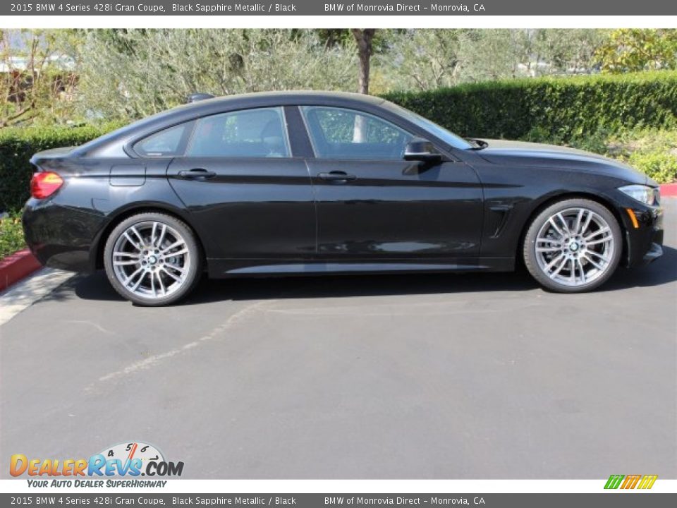 2015 BMW 4 Series 428i Gran Coupe Black Sapphire Metallic / Black Photo #2