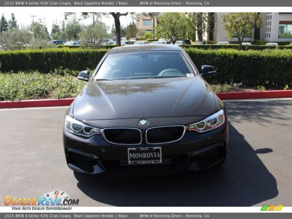 2015 BMW 4 Series 428i Gran Coupe Black Sapphire Metallic / Black Photo #3