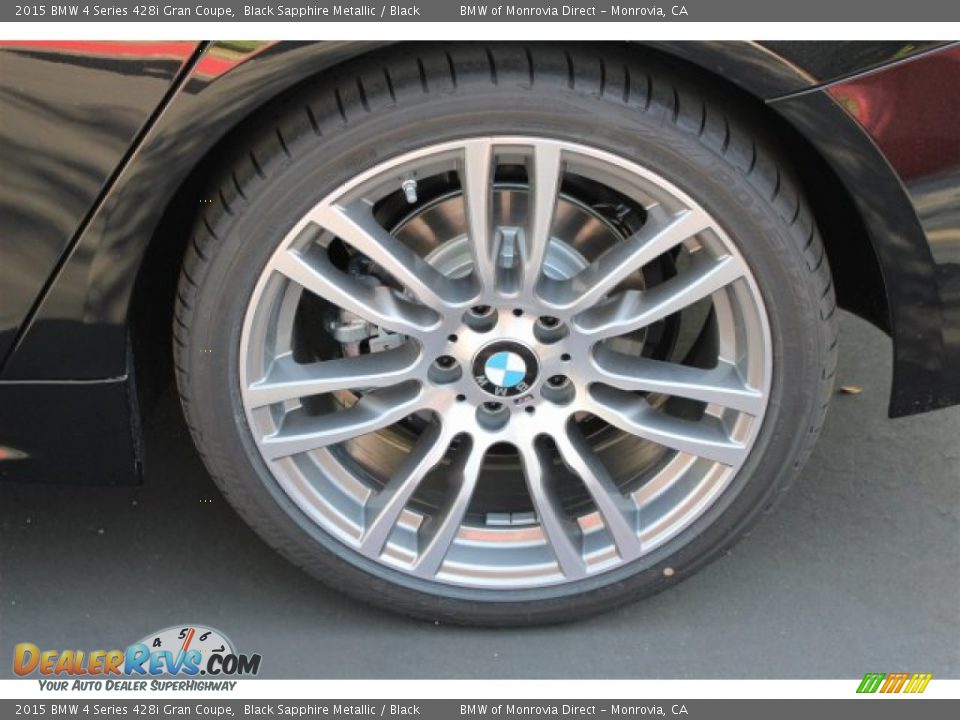 2015 BMW 4 Series 428i Gran Coupe Black Sapphire Metallic / Black Photo #4