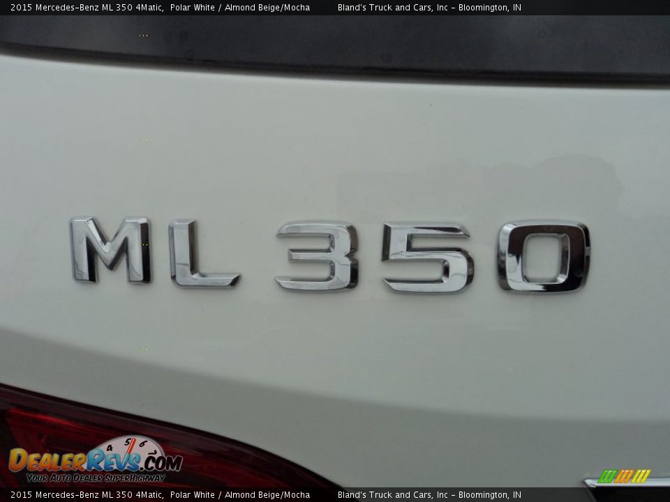 2015 Mercedes-Benz ML 350 4Matic Polar White / Almond Beige/Mocha Photo #34