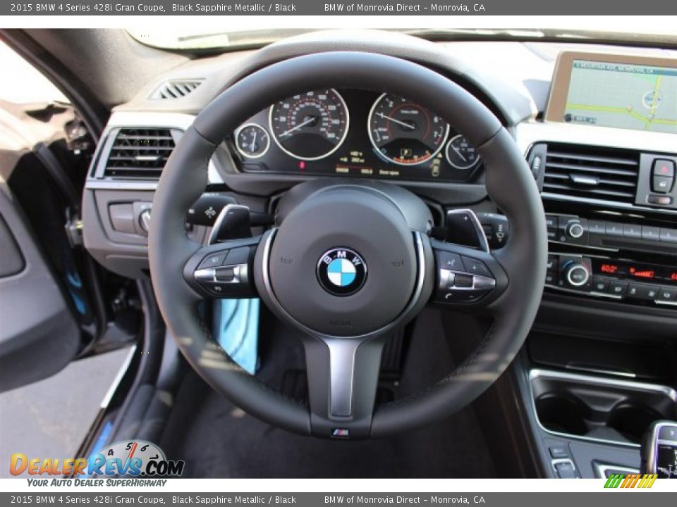 2015 BMW 4 Series 428i Gran Coupe Black Sapphire Metallic / Black Photo #9