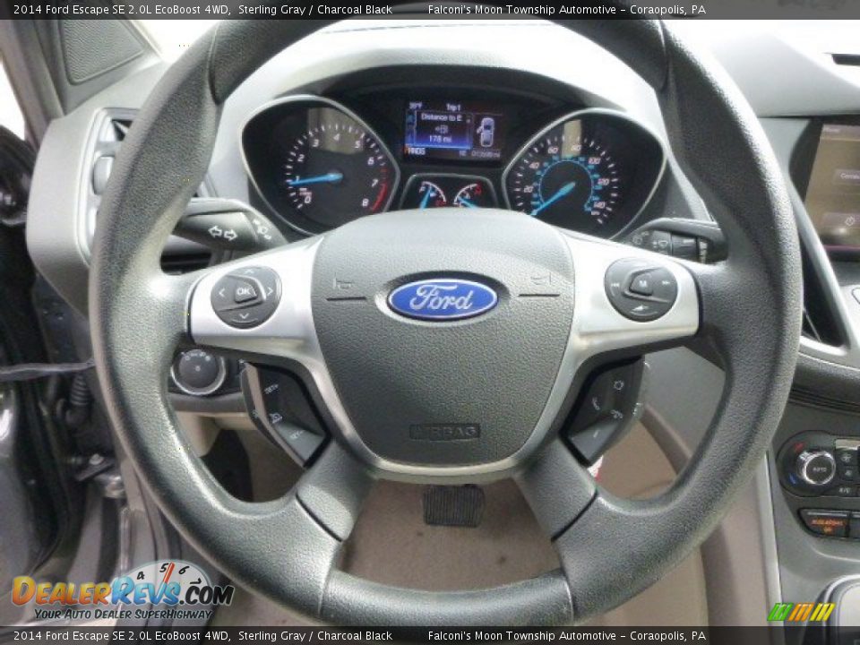 2014 Ford Escape SE 2.0L EcoBoost 4WD Sterling Gray / Charcoal Black Photo #21
