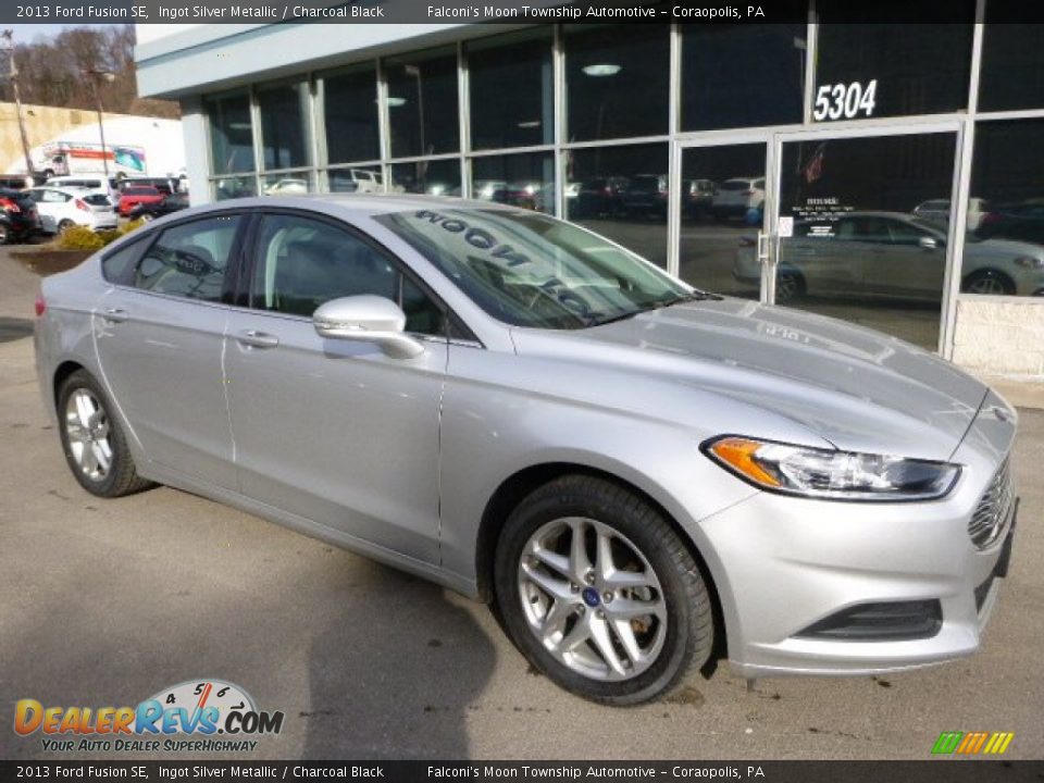 2013 Ford Fusion SE Ingot Silver Metallic / Charcoal Black Photo #3