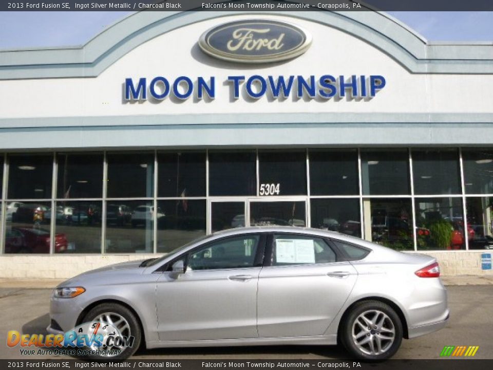 2013 Ford Fusion SE Ingot Silver Metallic / Charcoal Black Photo #7