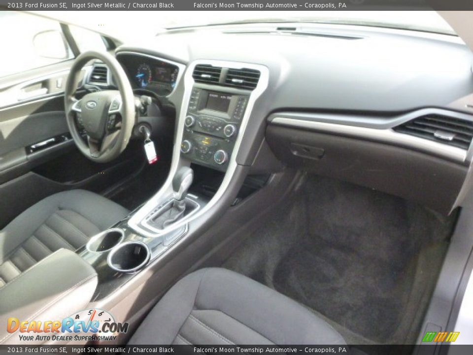 2013 Ford Fusion SE Ingot Silver Metallic / Charcoal Black Photo #12