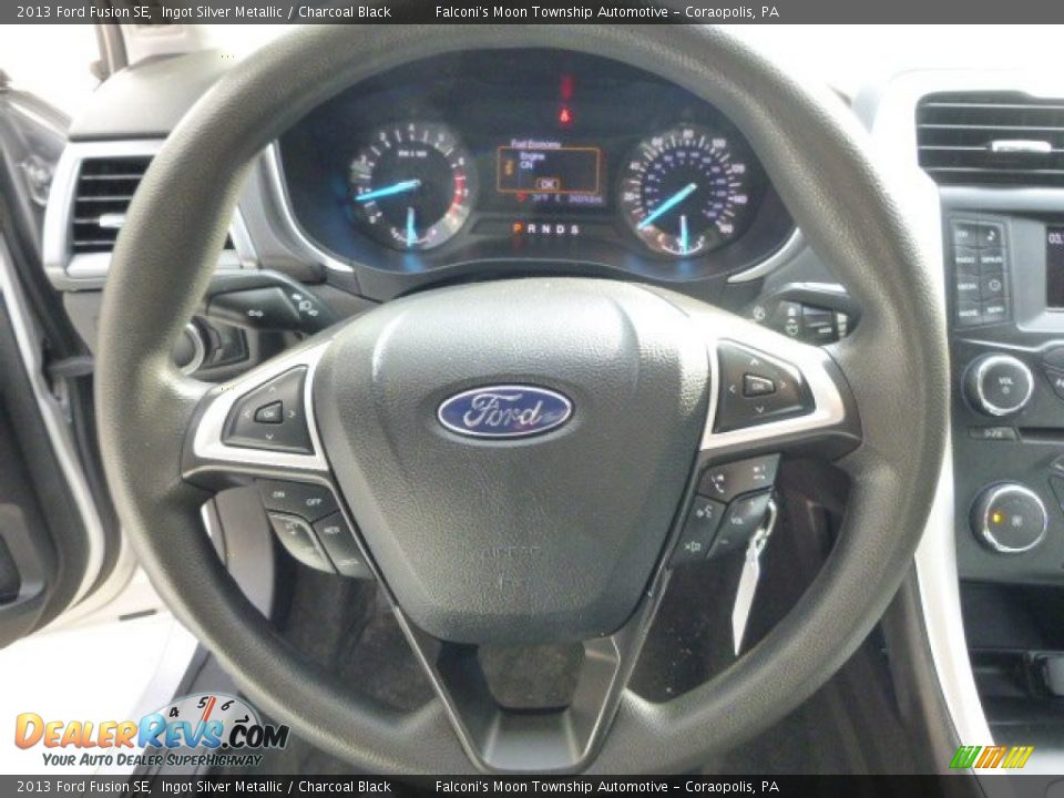 2013 Ford Fusion SE Ingot Silver Metallic / Charcoal Black Photo #22