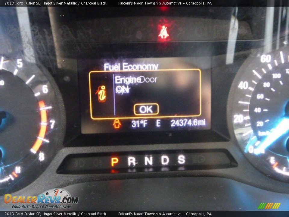 2013 Ford Fusion SE Ingot Silver Metallic / Charcoal Black Photo #24