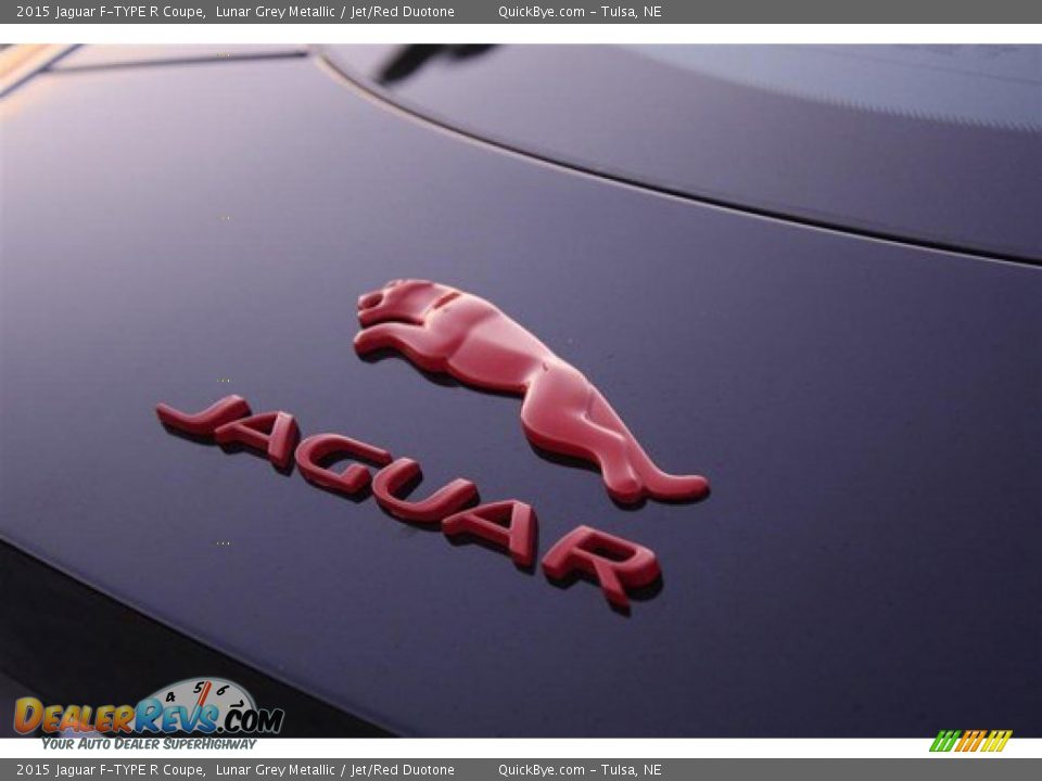 2015 Jaguar F-TYPE R Coupe Lunar Grey Metallic / Jet/Red Duotone Photo #26