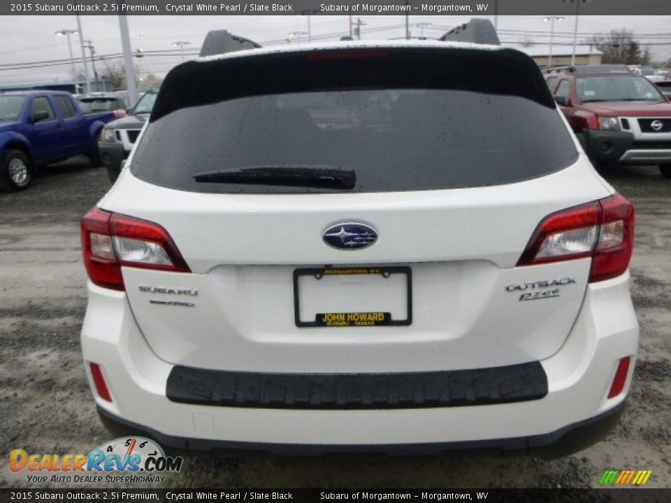 2015 Subaru Outback 2.5i Premium Crystal White Pearl / Slate Black Photo #4