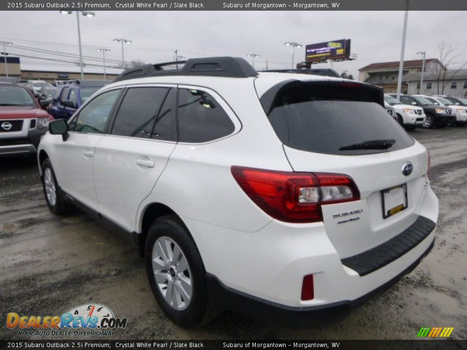 2015 Subaru Outback 2.5i Premium Crystal White Pearl / Slate Black Photo #5