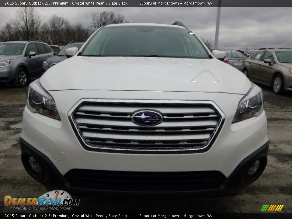 2015 Subaru Outback 2.5i Premium Crystal White Pearl / Slate Black Photo #8