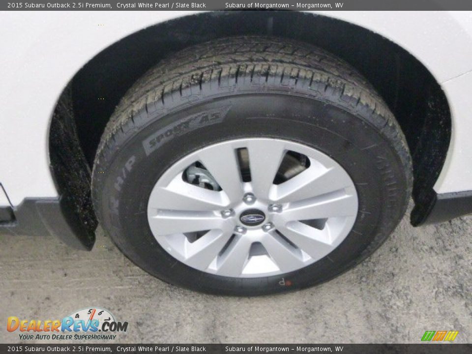 2015 Subaru Outback 2.5i Premium Crystal White Pearl / Slate Black Photo #9