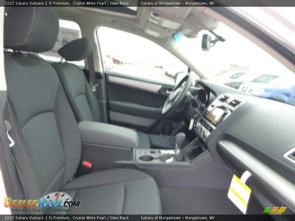 2015 Subaru Outback 2.5i Premium Crystal White Pearl / Slate Black Photo #10