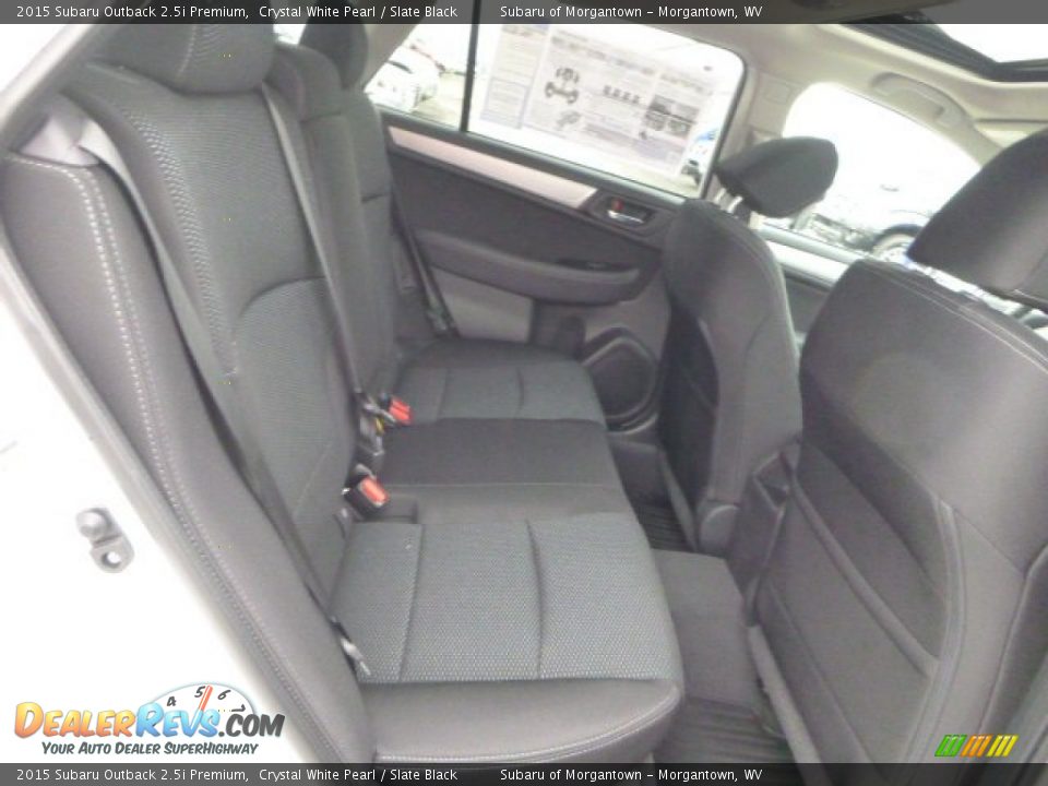 2015 Subaru Outback 2.5i Premium Crystal White Pearl / Slate Black Photo #12