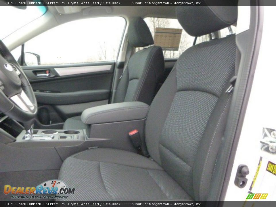 2015 Subaru Outback 2.5i Premium Crystal White Pearl / Slate Black Photo #14