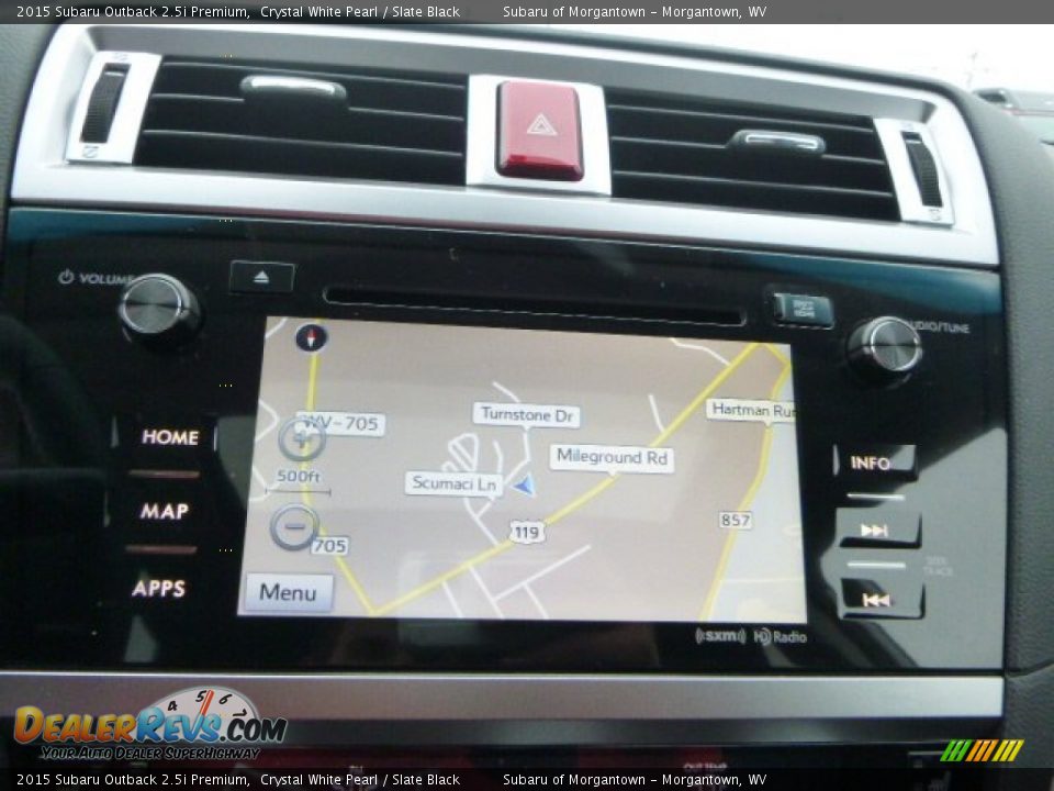 2015 Subaru Outback 2.5i Premium Crystal White Pearl / Slate Black Photo #18