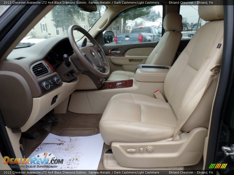 Front Seat of 2013 Chevrolet Avalanche LTZ 4x4 Black Diamond Edition Photo #19
