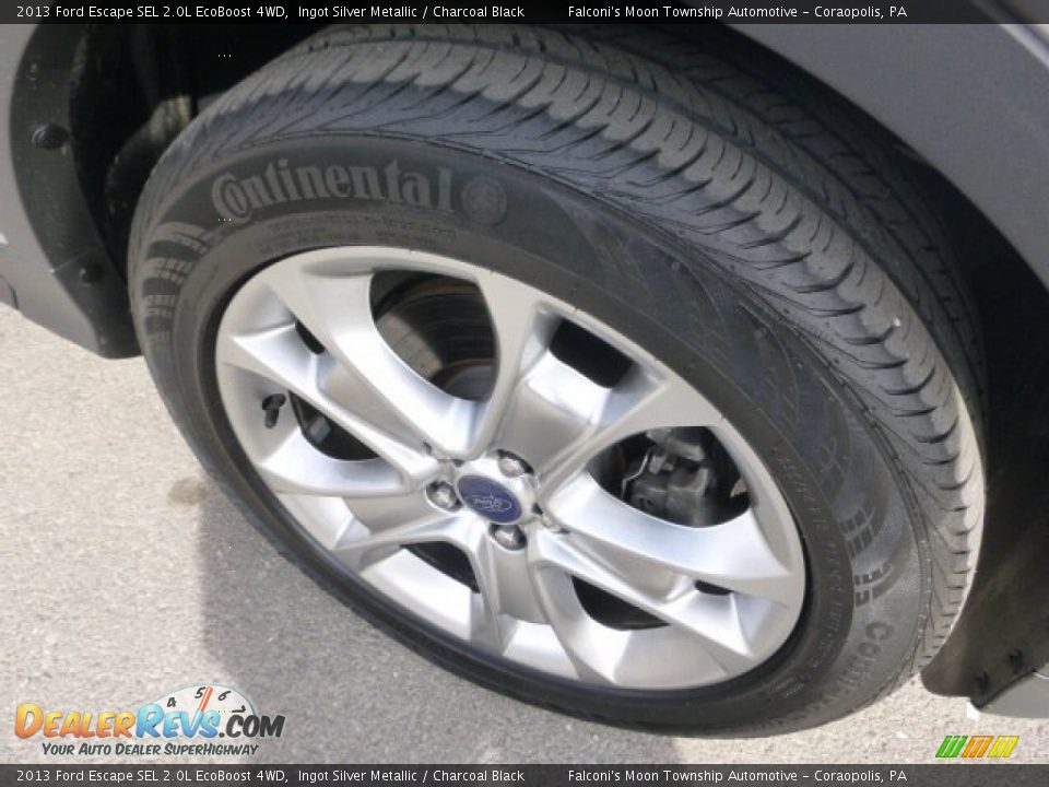 2013 Ford Escape SEL 2.0L EcoBoost 4WD Ingot Silver Metallic / Charcoal Black Photo #5