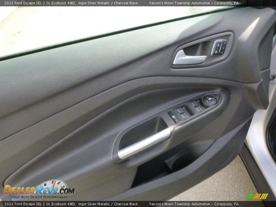 2013 Ford Escape SEL 2.0L EcoBoost 4WD Ingot Silver Metallic / Charcoal Black Photo #19