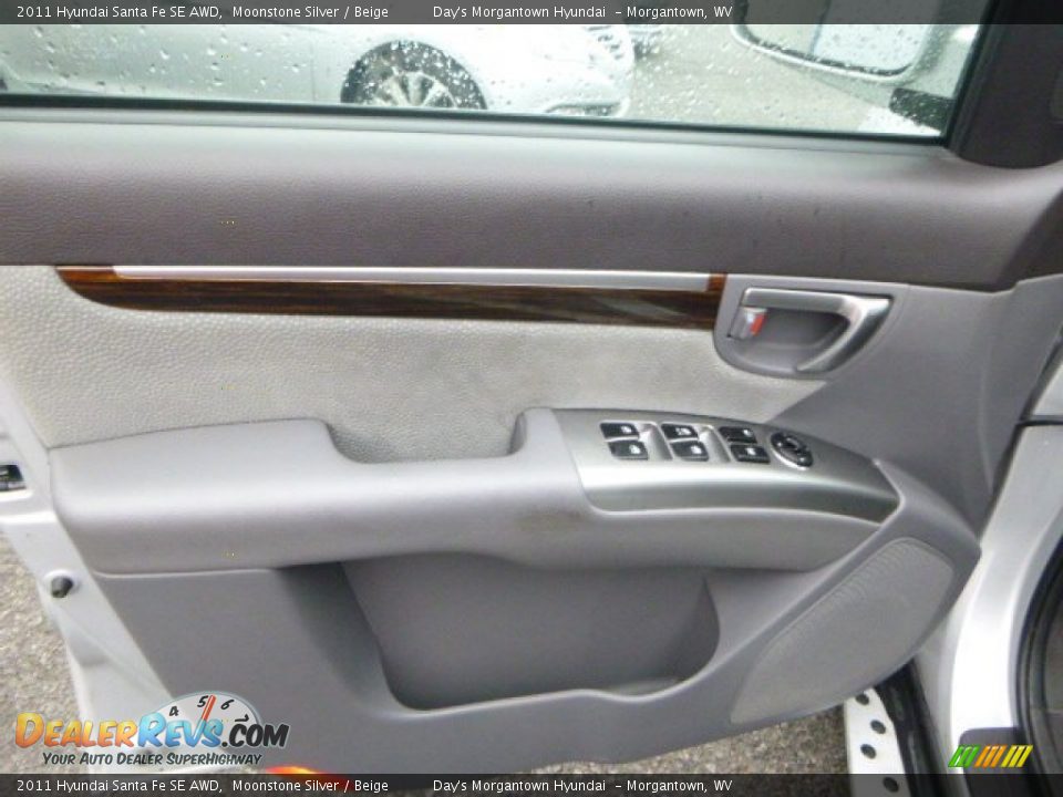2011 Hyundai Santa Fe SE AWD Moonstone Silver / Beige Photo #26
