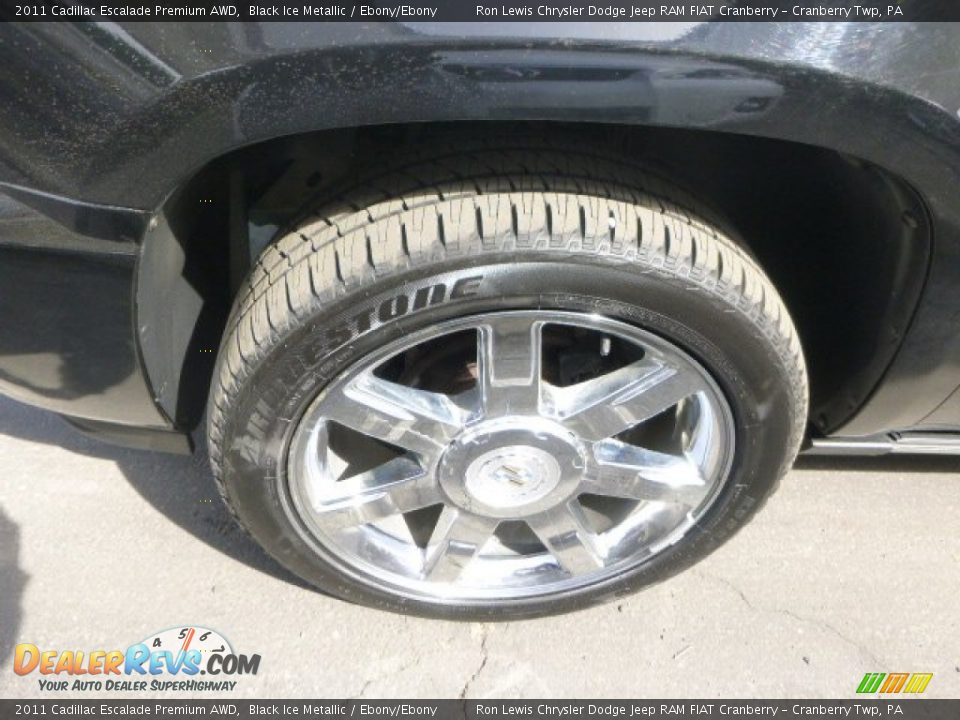 2011 Cadillac Escalade Premium AWD Black Ice Metallic / Ebony/Ebony Photo #5