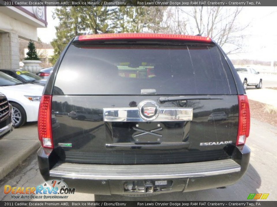 2011 Cadillac Escalade Premium AWD Black Ice Metallic / Ebony/Ebony Photo #7