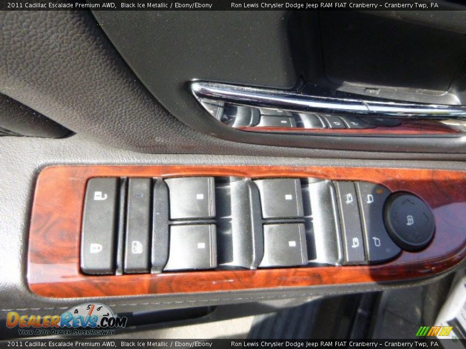 2011 Cadillac Escalade Premium AWD Black Ice Metallic / Ebony/Ebony Photo #15