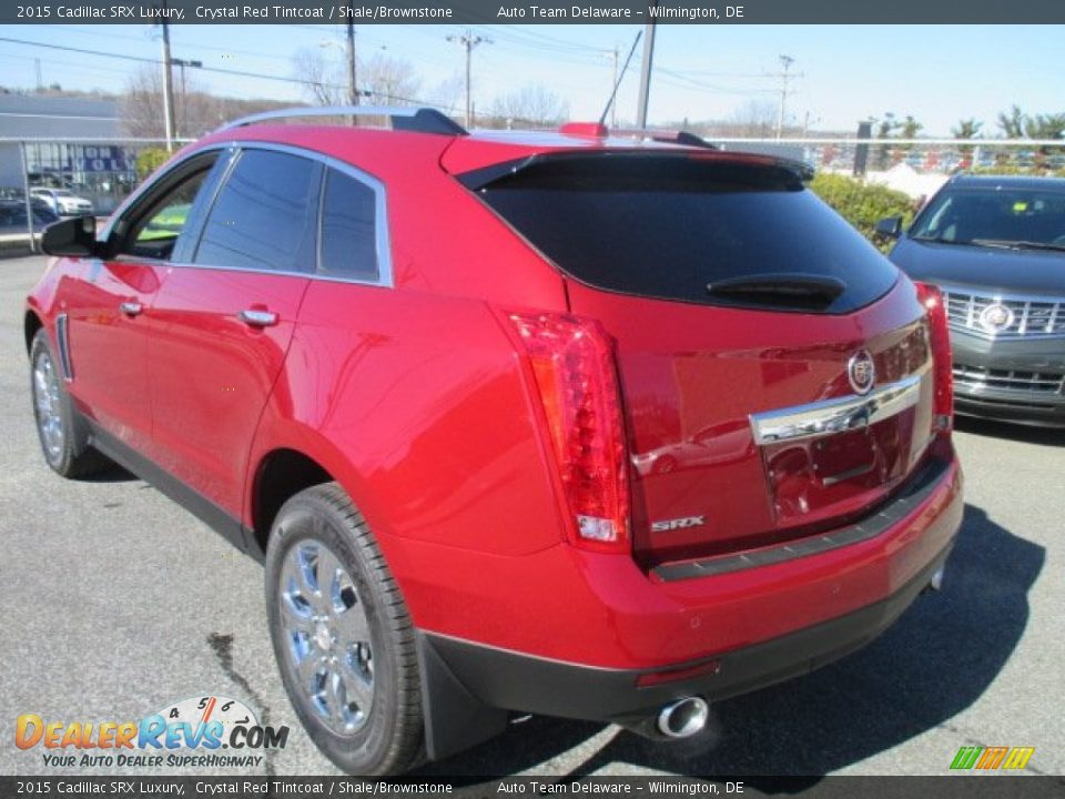 2015 Cadillac SRX Luxury Crystal Red Tintcoat / Shale/Brownstone Photo #3
