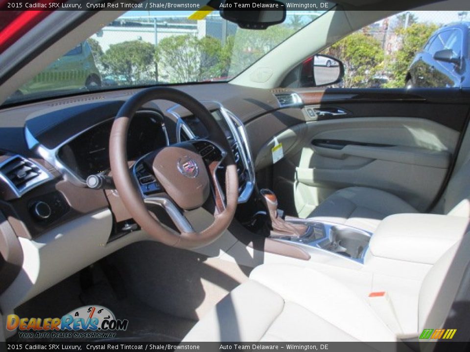 2015 Cadillac SRX Luxury Crystal Red Tintcoat / Shale/Brownstone Photo #6