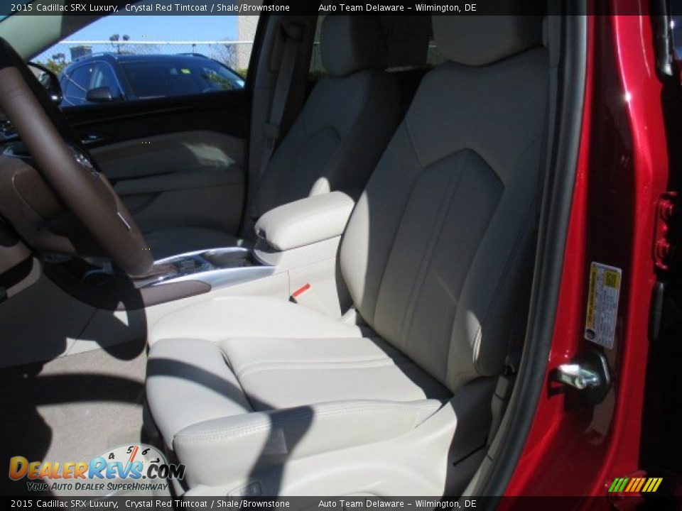 2015 Cadillac SRX Luxury Crystal Red Tintcoat / Shale/Brownstone Photo #7