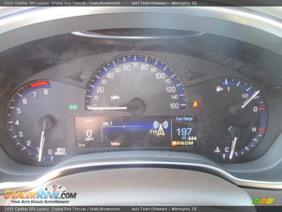 2015 Cadillac SRX Luxury Crystal Red Tintcoat / Shale/Brownstone Photo #9