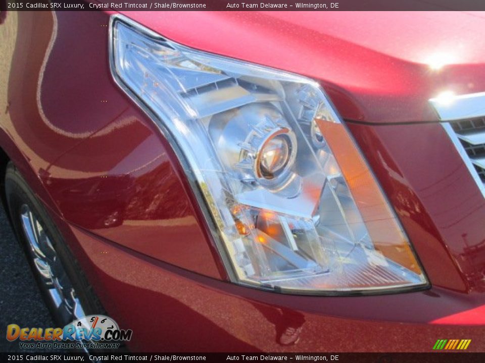 2015 Cadillac SRX Luxury Crystal Red Tintcoat / Shale/Brownstone Photo #12