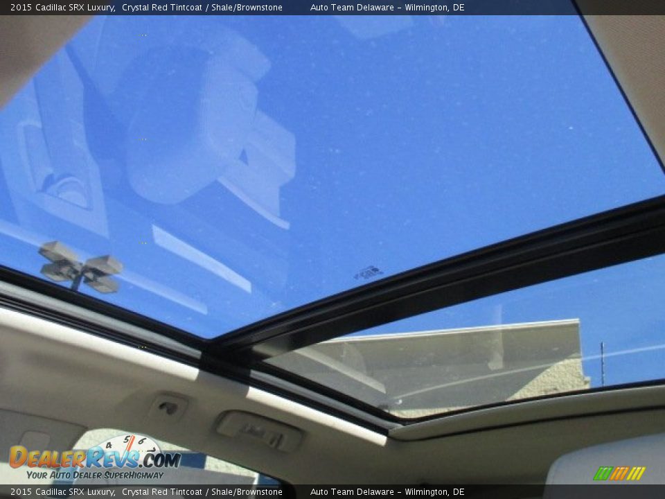 2015 Cadillac SRX Luxury Crystal Red Tintcoat / Shale/Brownstone Photo #14
