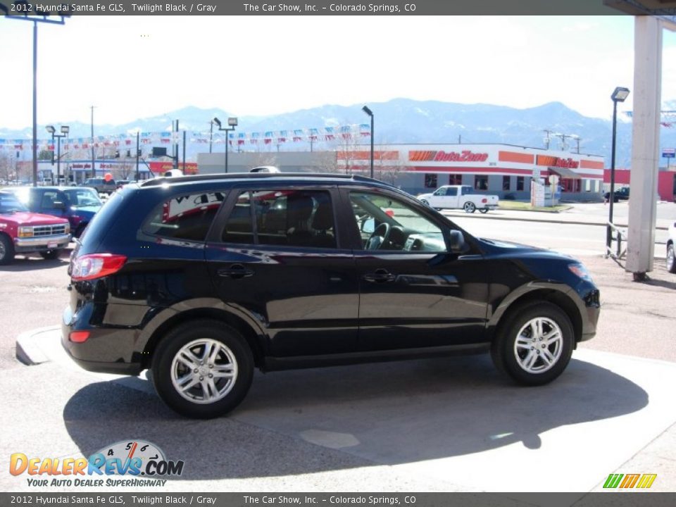 2012 Hyundai Santa Fe GLS Twilight Black / Gray Photo #6