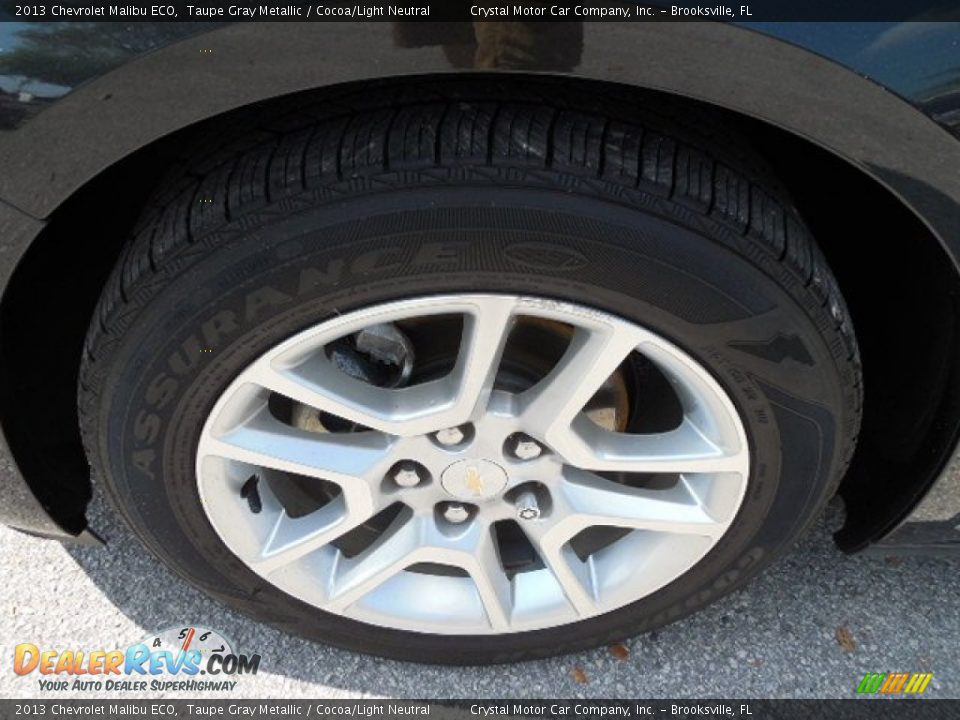 2013 Chevrolet Malibu ECO Taupe Gray Metallic / Cocoa/Light Neutral Photo #14