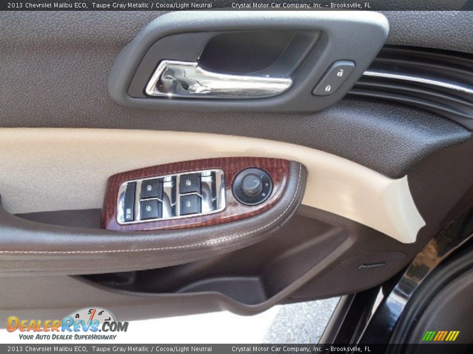 2013 Chevrolet Malibu ECO Taupe Gray Metallic / Cocoa/Light Neutral Photo #17