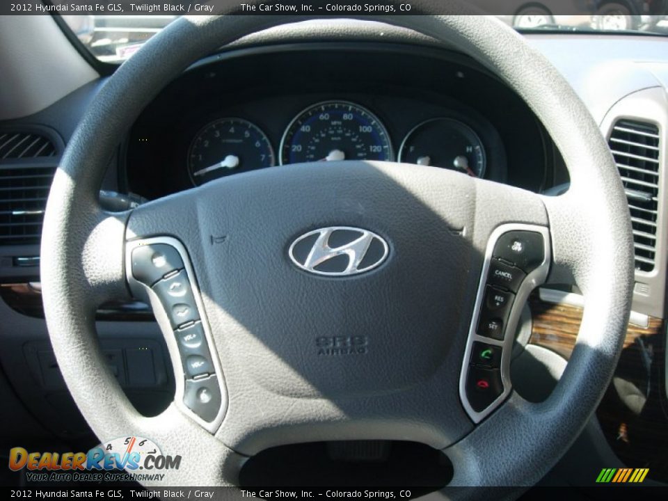 2012 Hyundai Santa Fe GLS Twilight Black / Gray Photo #23