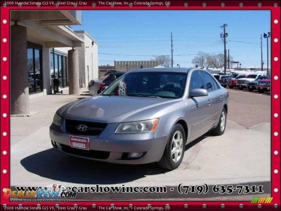 2006 Hyundai Sonata GLS V6 Steel Gray / Gray Photo #1