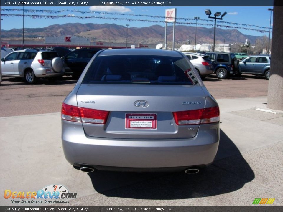 2006 Hyundai Sonata GLS V6 Steel Gray / Gray Photo #4