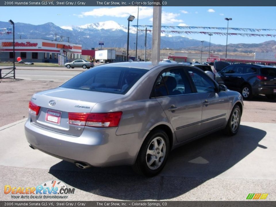 2006 Hyundai Sonata GLS V6 Steel Gray / Gray Photo #5