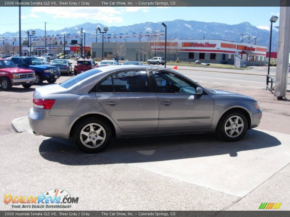 2006 Hyundai Sonata GLS V6 Steel Gray / Gray Photo #6