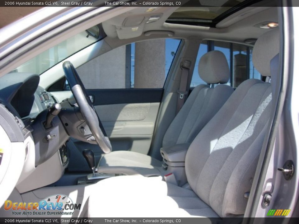 2006 Hyundai Sonata GLS V6 Steel Gray / Gray Photo #9